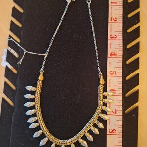 Brass  And Silver Necklace